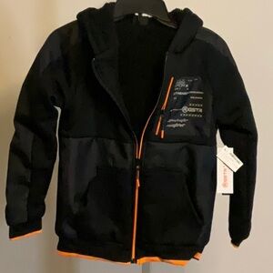 G-Star Kids Hoodie with Black and Orange Accents